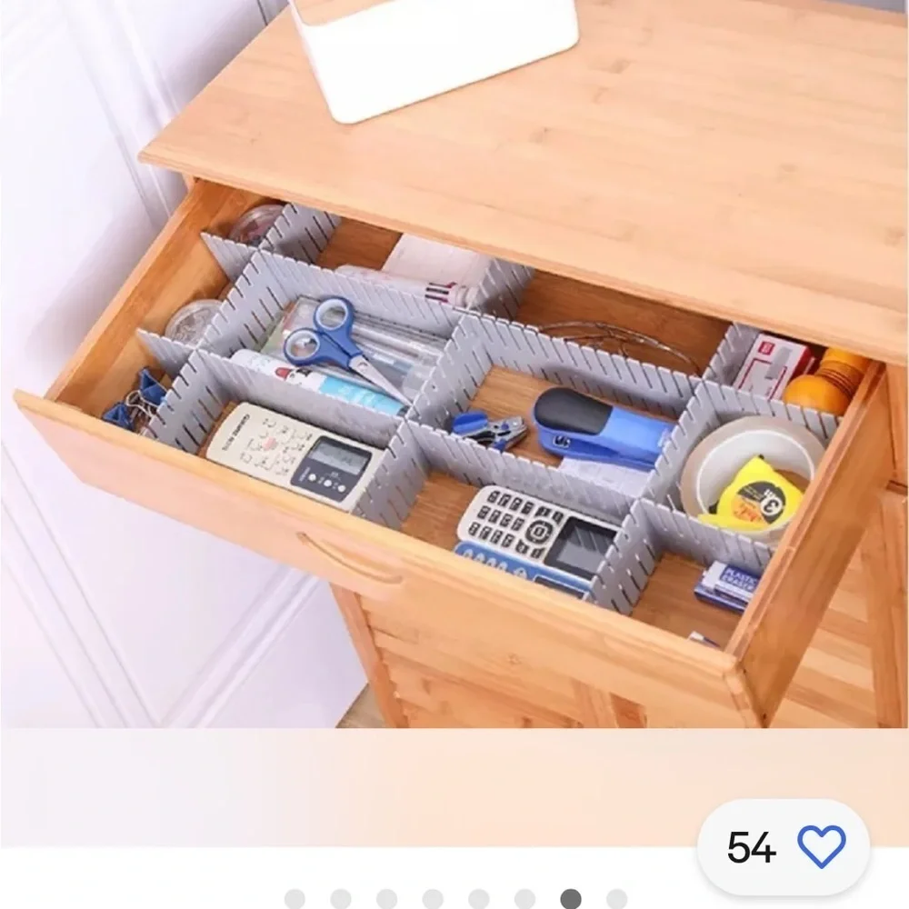 New Drawer Organizers White Set of 2